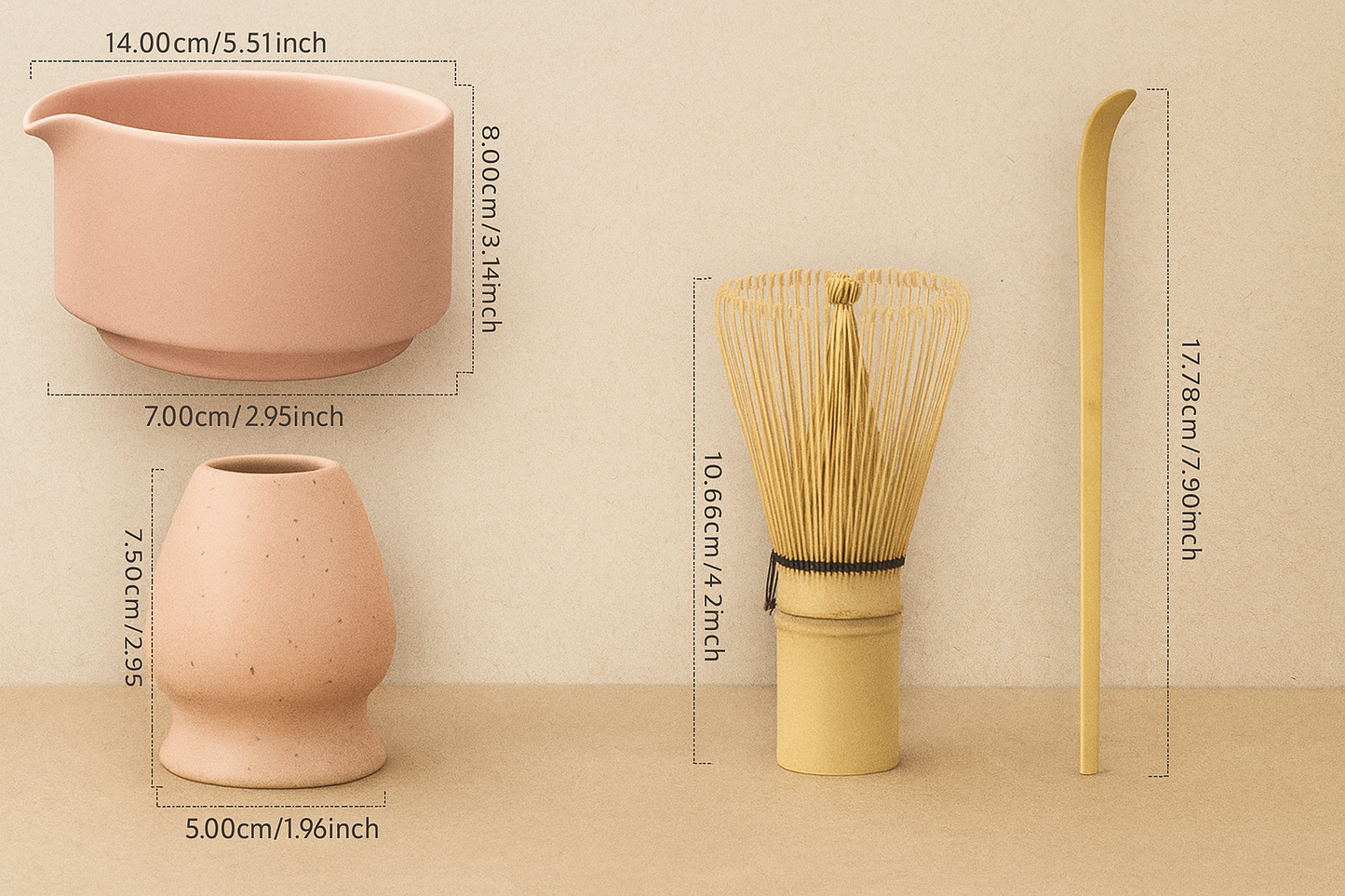 Keramische Matcha Theeceremonie set